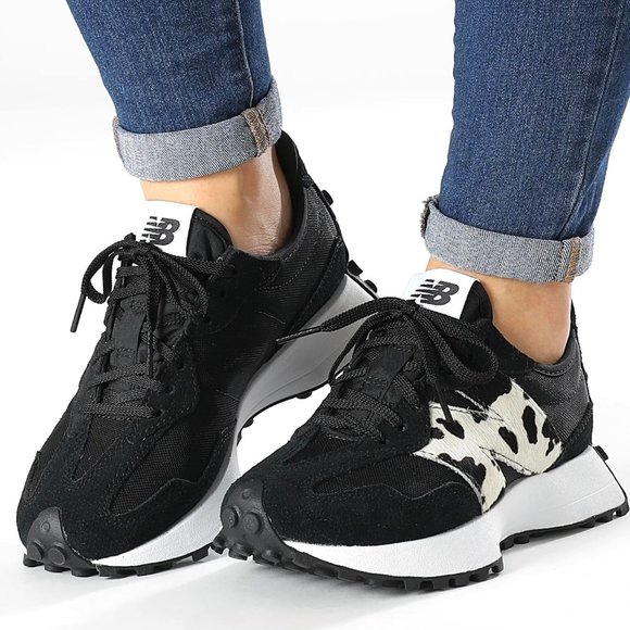 New Balance Shoes - NEW New Balance 327 Animal Print Logo Women's Sneakers Shoes Black various sizes